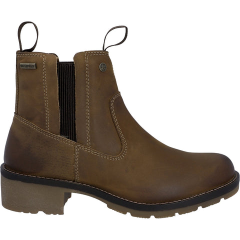 Hunter Skye Dealer Dark Tan Ankle Womens Chelsea Boots