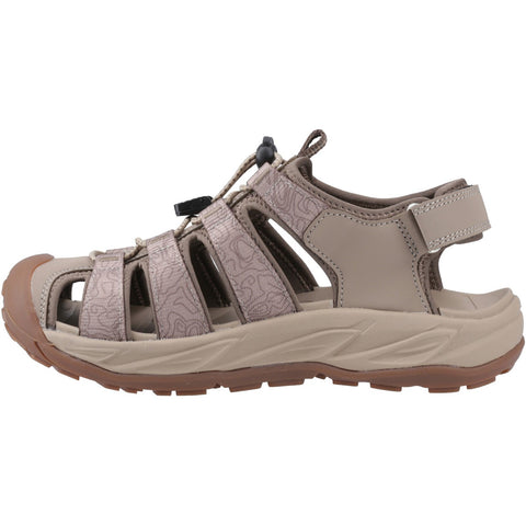 Cotswold Bibury Taupe Womens Walking Leisure Touch Fastening Sandals