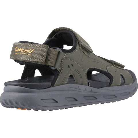 Cotswold Fairford Khaki Mens Walking Leisure Touch Fastening Sandals