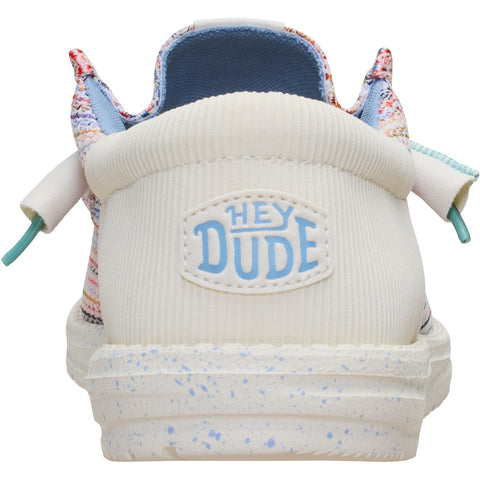 Hey Dude Wally Funk Egret Multi Men's Slip On Canvas Shoes