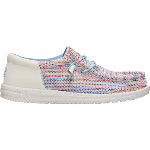 Hey Dude Wally Funk Egret Multi Men's Slip On Canvas Shoes