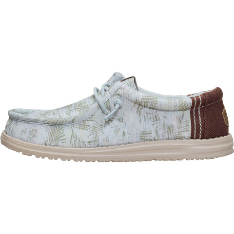 Dude Wally Washed Palm Harbor Green Mens Casual Comfort Canvas Deck Shoes