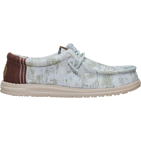 Dude Wally Washed Palm Harbor Green Mens Casual Comfort Canvas Deck Shoes