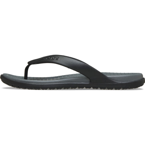 Crocs Coast Flip Black/Slate Grey Unisex Mens Womens Light Easy to Wear Flip Flops