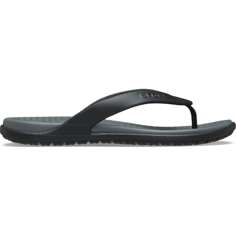 Crocs Coast Flip Black/Slate Grey Unisex Mens Womens Light Easy to Wear Flip Flops
