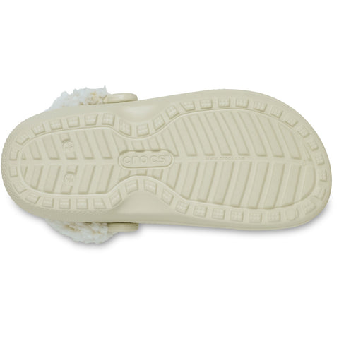 Crocs Classic Fleece Lined Clog Bone Unisex Croslite Casual Slip On Shoes Lightweight Beach Slip On Clogs