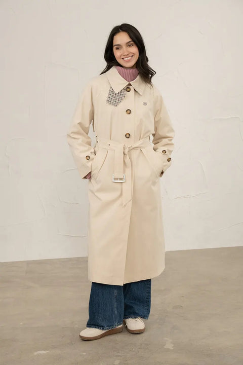 Lighthouse Womens Harper Stone Trench Coat