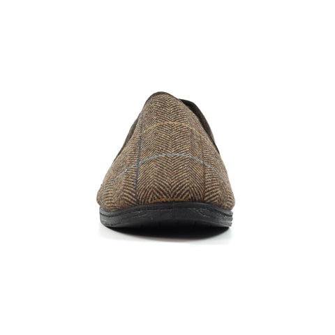 Lazy Dogz Harrison II Brown Mens Comfort Memory Foam Slippers