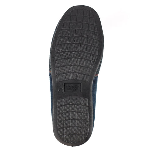 Lazy Dogz Harrison II Navy Mens Comfort Memory Foam Slippers