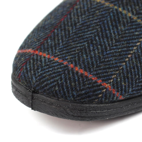 Lazy Dogz Harrison II Navy Mens Comfort Memory Foam Slippers