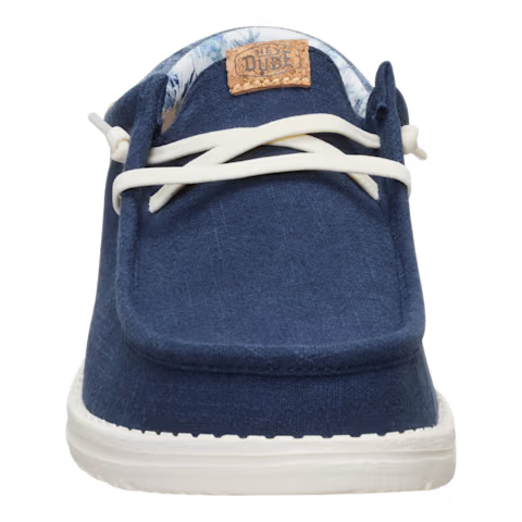 Hey Dude Wally Funk Summer Stitch Navy Blazer Multi Men's Slip On Canvas Shoes