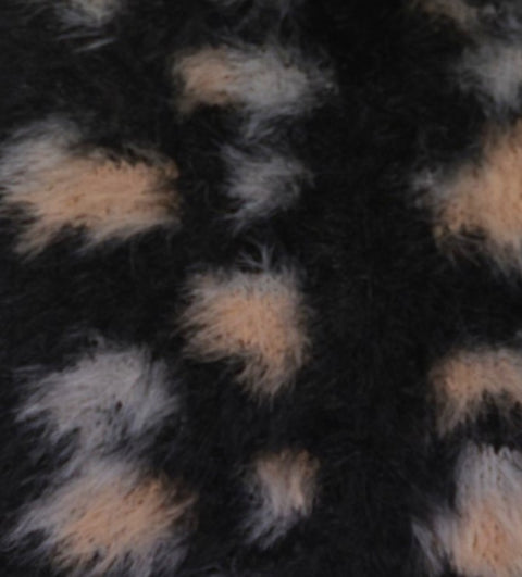 Jess and Lou Black Animal Print Mini Hot Water Bottle