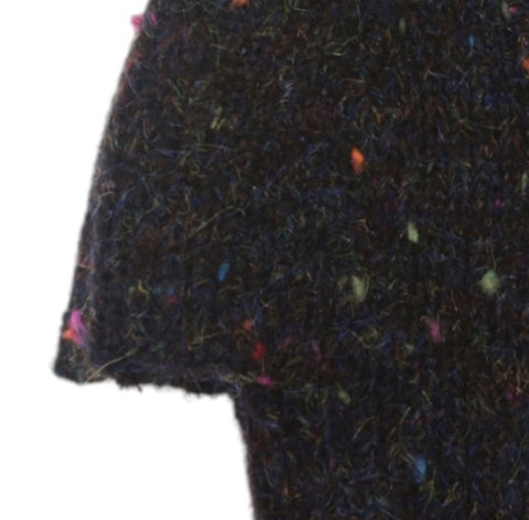 Jess and Lou Black Speckle Cosy Fingerless Gloves