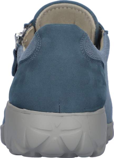 Waldlaufer H89001 242 263 Havy Soft Denver Kaleido-Stretch Denim Womens H Fitting Zip Up Lace Up Trainers