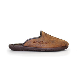 Goodyear KMG014 Tees Brown Mens Comfort Mule Slippers