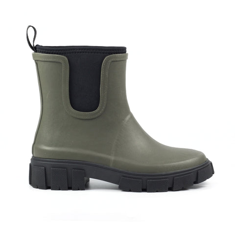Lazy Dogz Lake Olive Womens Ankle Wellington Boots