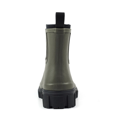 Lazy Dogz Lake Olive Womens Ankle Wellington Boots