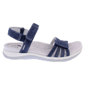 Free Spirit Maddy Navy Womens Touch Fastening Open Toe Sandals