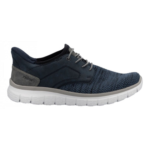 Rieker B6658-14 Blue Black Mens Ready2Go Slip On Shoes