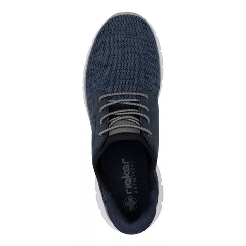 Rieker B6658-14 Blue Black Mens Ready2Go Slip On Shoes