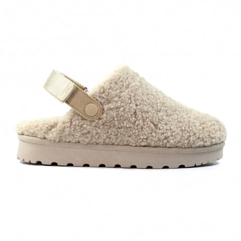 Lunar KLZ002 Naples Beige Womens Comfort Slip On Adjustable Strap Slippers
