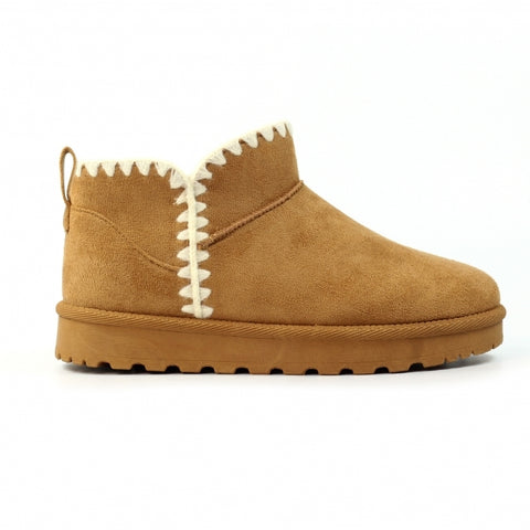 Lunar KLZ001 Natal Tan Womens Comfort Pull On Boot Slippers