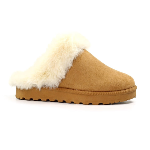 Lunar KLZ004 Nevis Tan Womens Comfort Slip On Mule Slippers