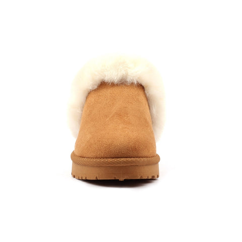 Lunar KLZ004 Nevis Tan Womens Comfort Slip On Mule Slippers