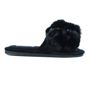 Lunar KLB031 Octavia II Black Womens Comfort Slider Slippers