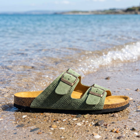 Plakton 180010 Beta Afelpado Aloe Leather Womens Casual Stylish Open Toe Sandals