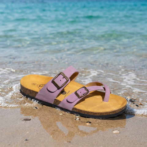 Plakton 181032 Bombay Afelpado Malva 547 X Womens Casual Comfort Leather Sandals