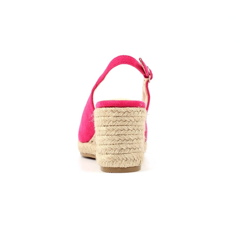 Lunar Pia Fuschia Womens Espadrille Wedge Sandals