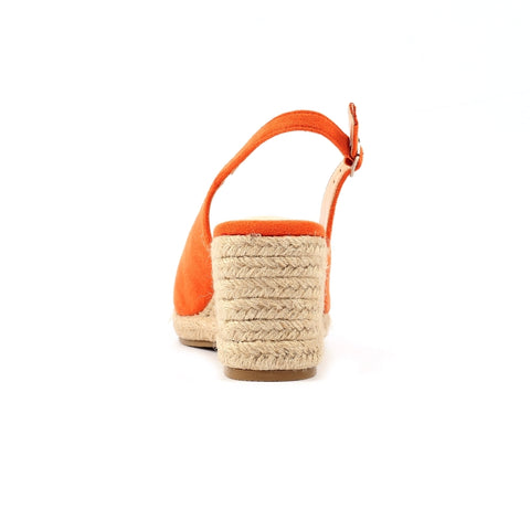 Lunar Pia Orange Womens Espadrille Wedge Sandals