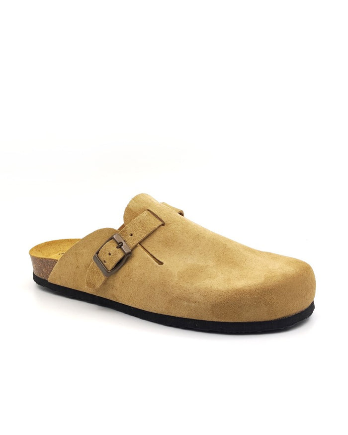 Plakton 181539 Afelpado Tan Womens Casual Comfort Enclosed Clogs Sandals