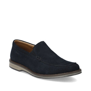 Rieker 12551-14 Blue Mens Casual Comfort Suede Slip On Shoes