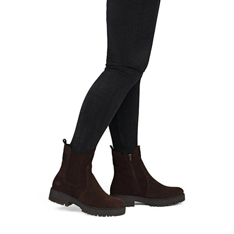 Rieker 75860-250 Black Womens Water Resistant Warm Lining Casual Comfort Zip Up Ankle Boots