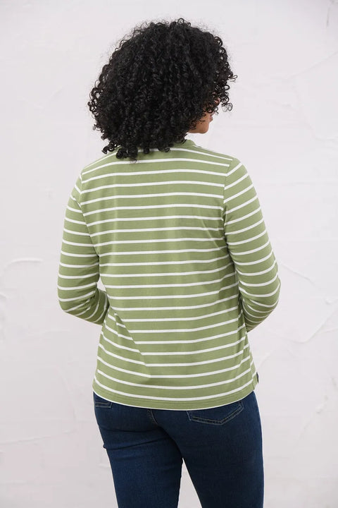 Lighthouse Womens Sorcha Moss Stripe Top