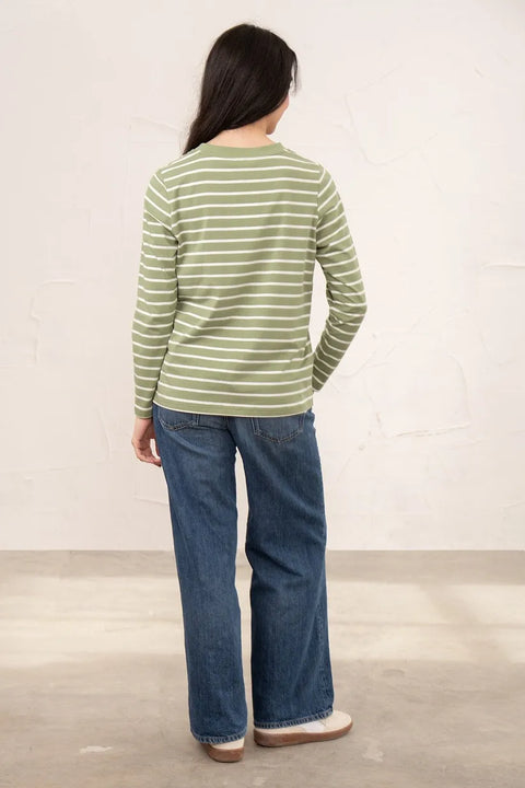 Lighthouse Womens Sorcha Moss Stripe Top