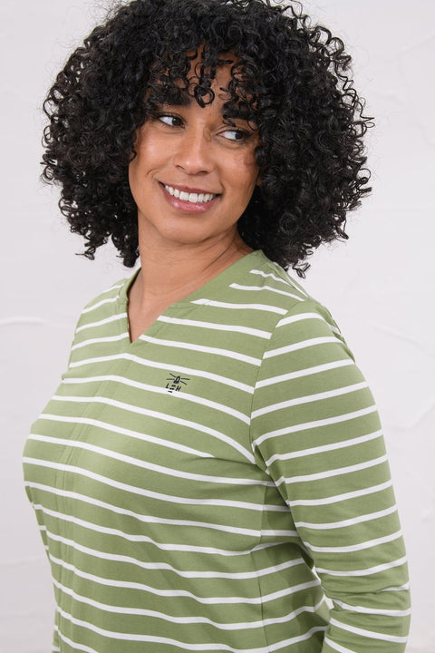 Lighthouse Womens Sorcha Moss Stripe Top