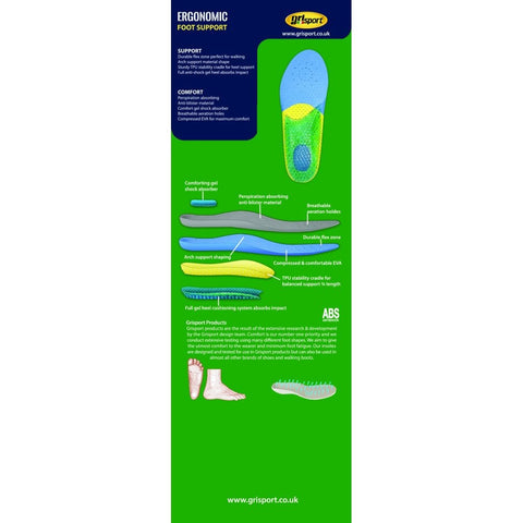 Grisport Sports Plus EVA gel shock absorber Insoles