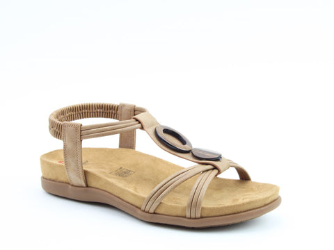 Heavenly Alison Tan Womens Casual Comfort Sandals