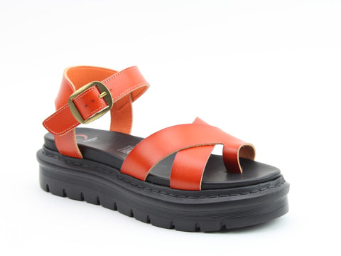 Heavenly Feet Temple Orange Womens Litesoles Gladiator Sandals