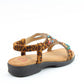 Heavenly Feet Radiant Leopard Womens Casual Comfort Sandals