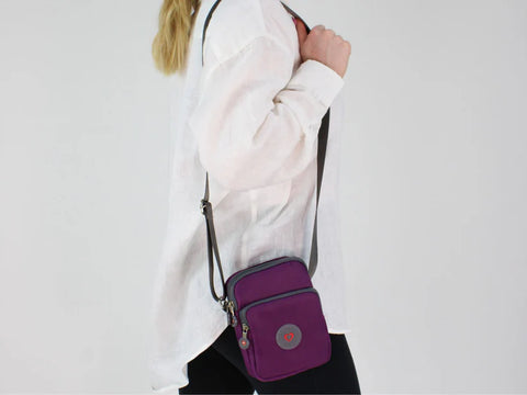 Heavenly Feet Beacon Purple Crossbody Bag