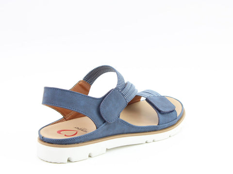Heavenly Feet Annika Navy Womens Casual Comfort Sandals