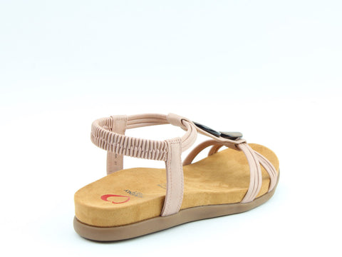Heavenly Feet Alison Pink Womens Casual Comfort Sandals