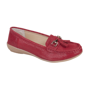 Jo & Joe Tahiti Berry Womens Casual Comfort Leather Loafers