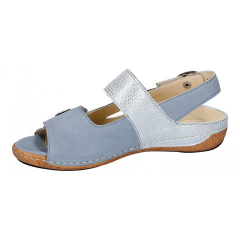 Waldlaufer 342002 212 267 Heliett Denver Poster Sky Womens Touch Fastening H Fitting Sandals
