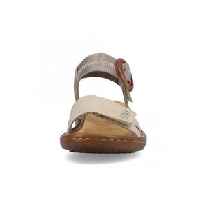 Rieker 608Z3-60 Beige Light Gold Womens Casual Comfort Sandals