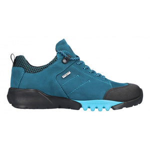 Waldlaufer Womens 787952 401 124 Gummi Walli Sport-Net Lago Turkis Turquoise H-Amiata Lace Up Waterproof Walking Shoes
